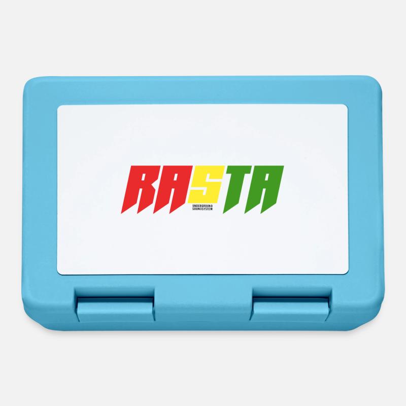 Logo du bloc de couleur Rasta - Boîte à goûter - bleu saphir