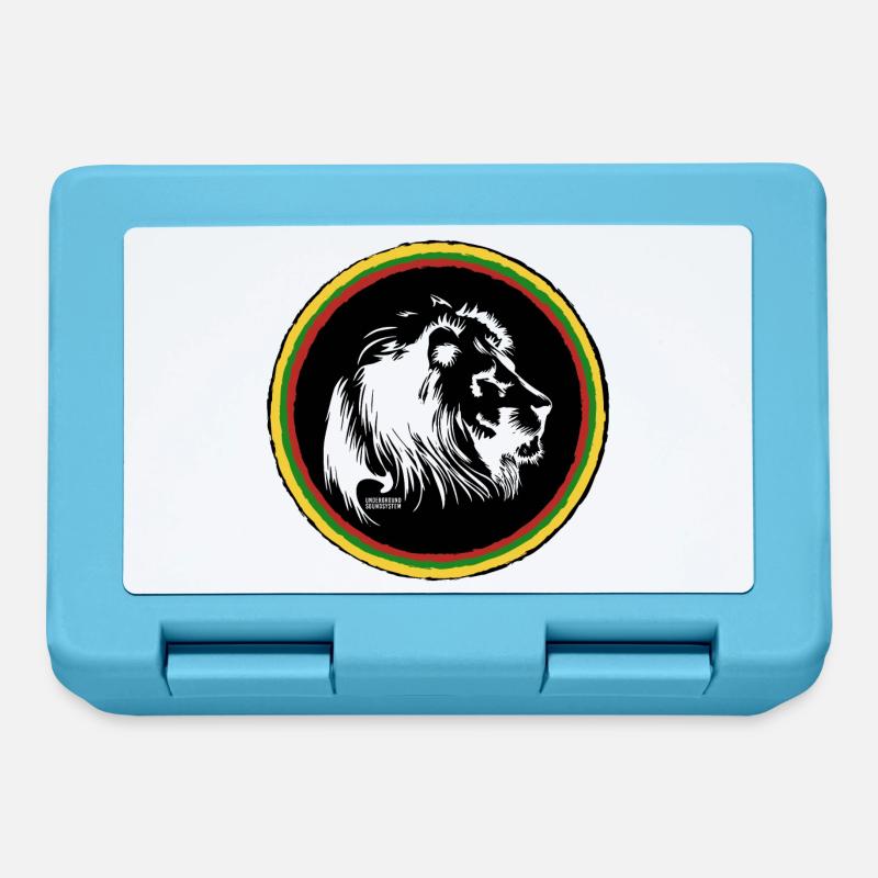 Rasta Farbkreis Ring - Brotdose - Saphirblau