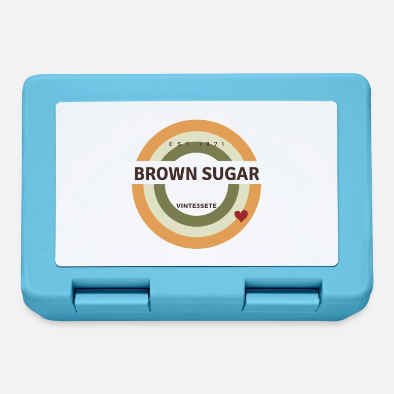Brown sugar - Lunchbox - sapphire blue