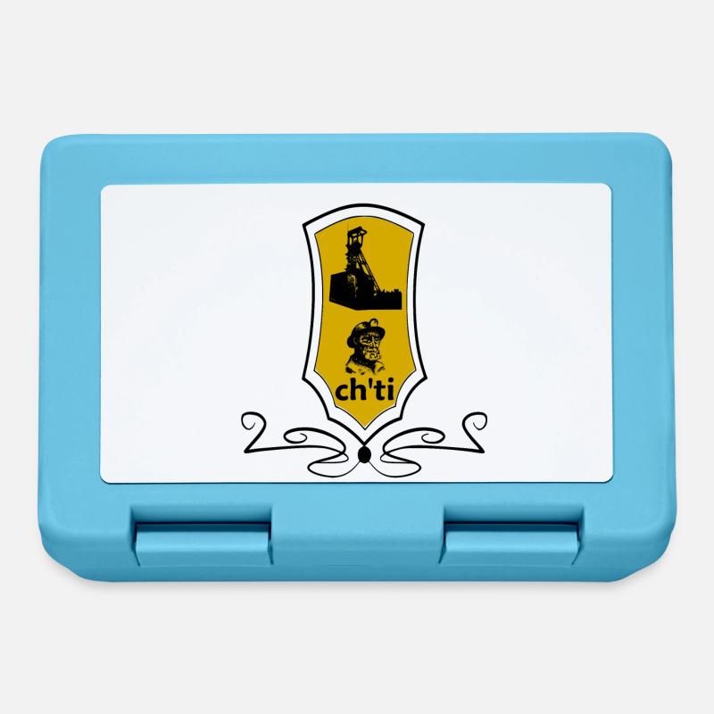 blason ch'ti - Boîte à goûter - bleu saphir