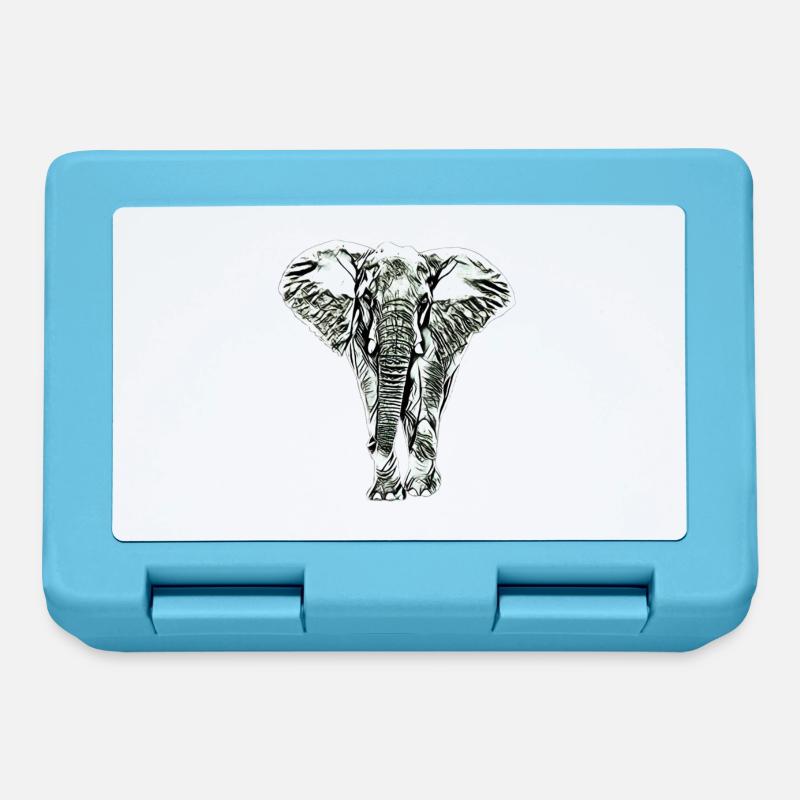 elephant - Lunchbox - sapphire blue