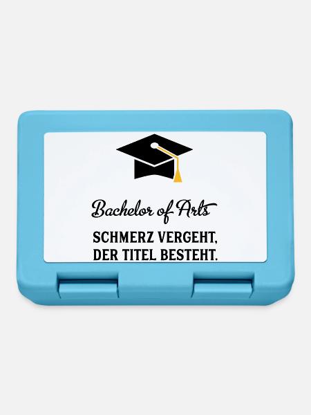 bachelorofarts - Brotdose - Saphirblau