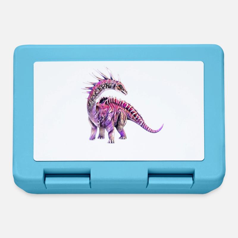 dinosaur - Lunchbox - sapphire blue