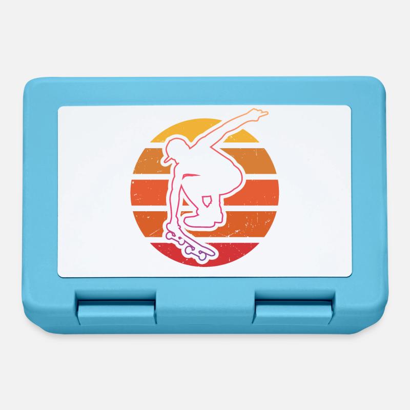 Skateboarder - Lunchbox - sapphire blue