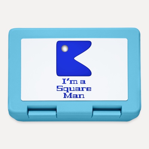 Square man blue - Lunchbox