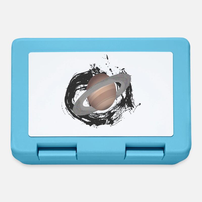 planète Saturne, planète, extraterrestre - Boîte à goûter - bleu saphir