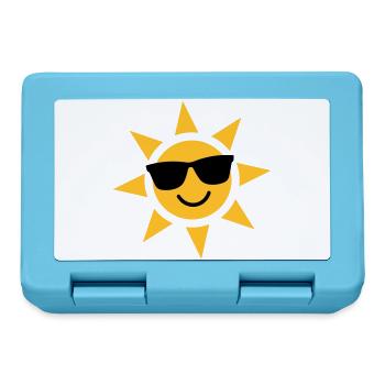 Sonnenbrillen-Sonnenstrahl - Brotdose - Saphirblau - Vorne
