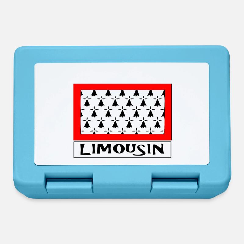 limousin - Boîte à goûter - bleu saphir