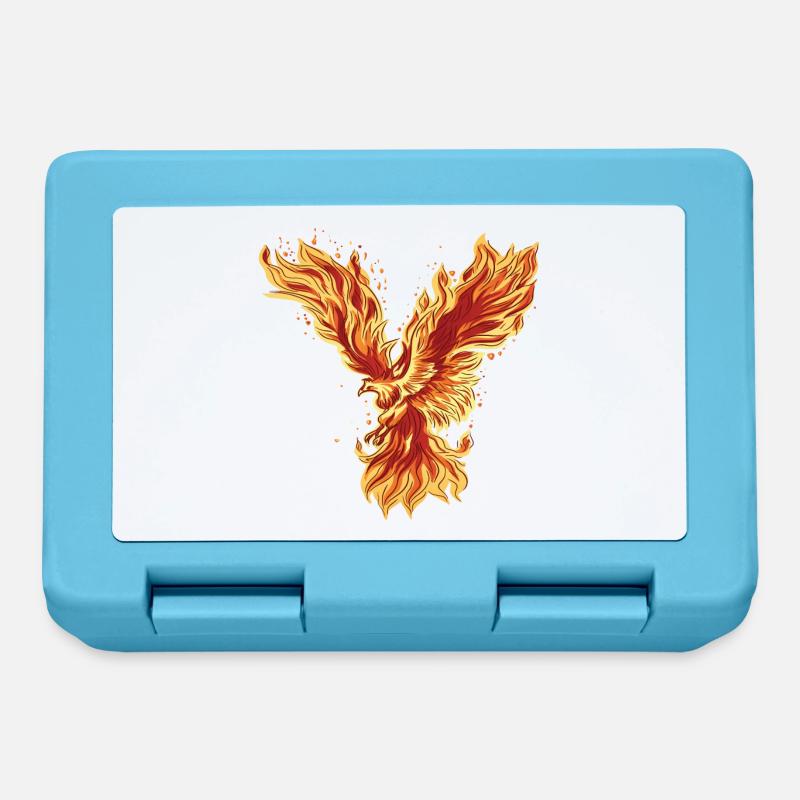 Phénix ardent Mythos Design - Boîte à goûter - bleu saphir