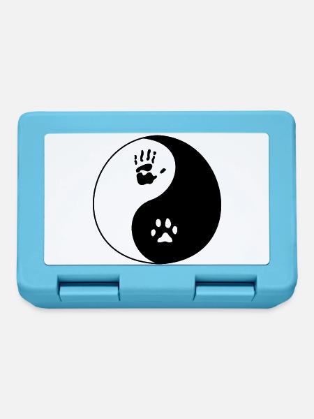 Dog Human Imprint - Lunchbox - sapphire blue