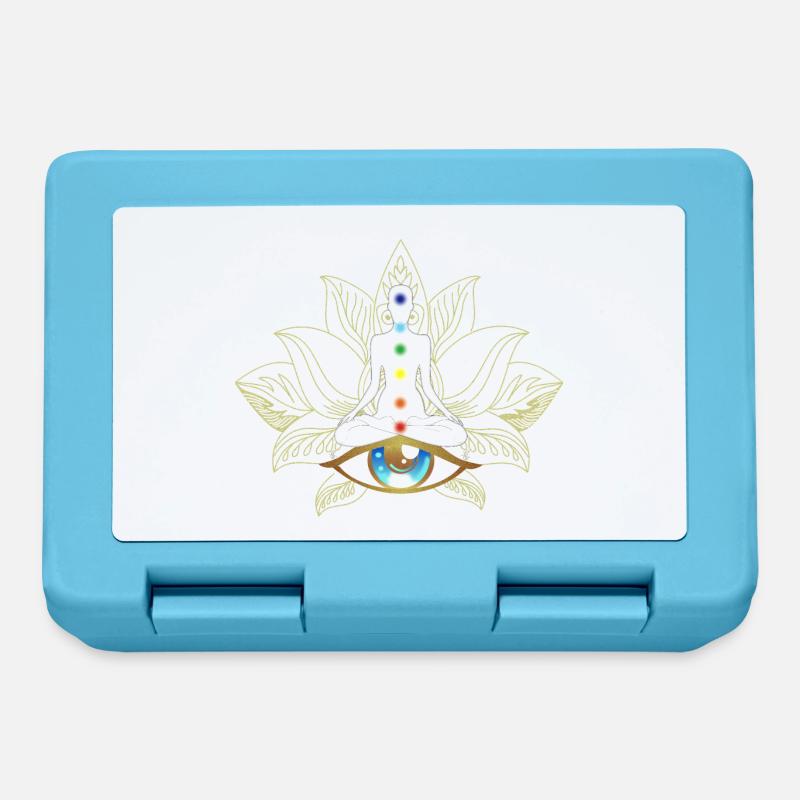 Chakras et Œil: Méditation Dorée - Boîte à goûter - bleu saphir
