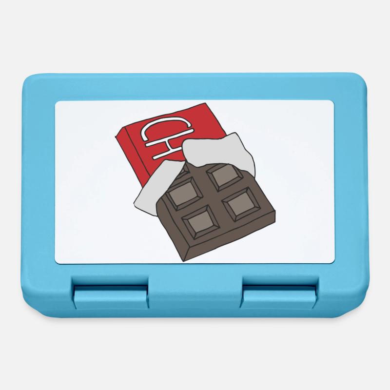 chocolat - Boîte à goûter - bleu saphir