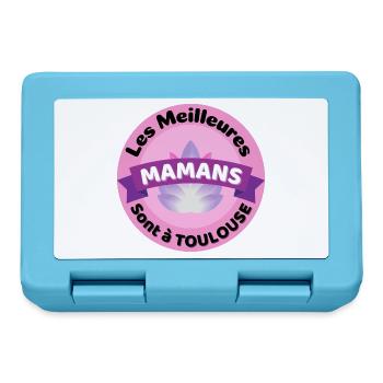 Les meilleures Mamans sont à Toulouse - Boîte à goûter - bleu saphir - Devant