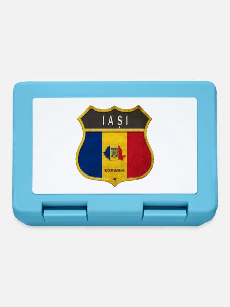 Iași Rumänien Wappen Design - Brotdose - Saphirblau