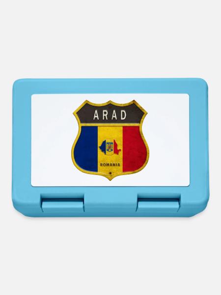Arad Rumänien Wappen Design - Brotdose - Saphirblau