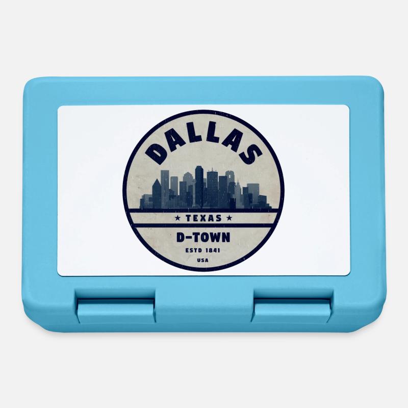 Dallas (Texas) - Boîte à goûter - bleu saphir