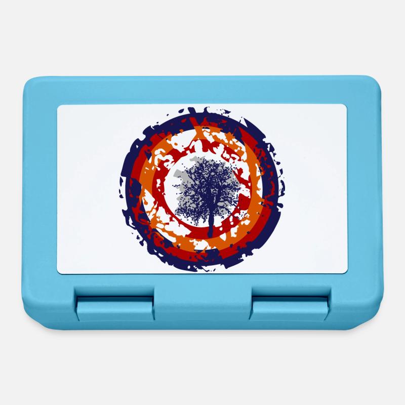 Crazy Bullseye - Lunchbox - sapphire blue