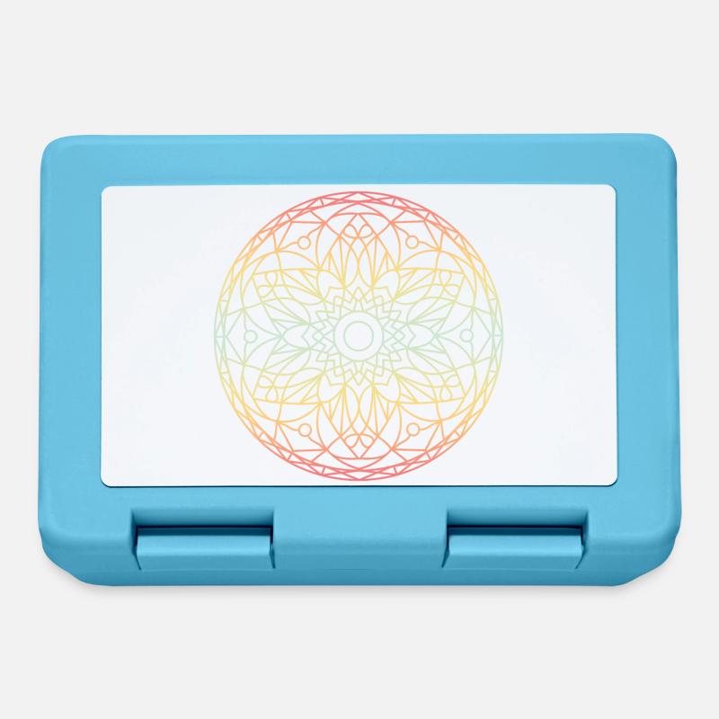 Mandala - Boîte à goûter - bleu saphir