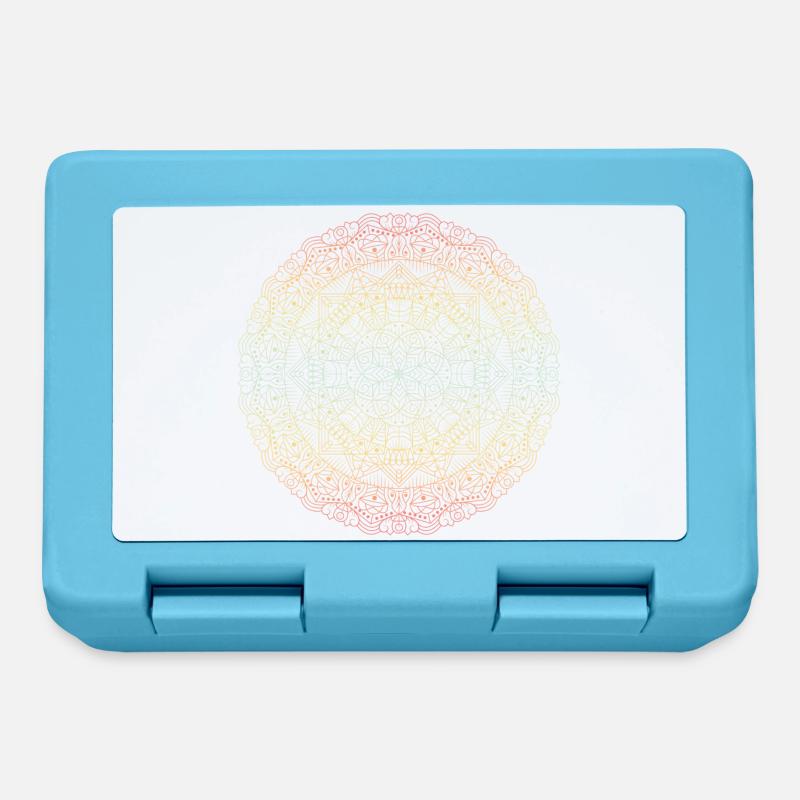 Mandala - Boîte à goûter - bleu saphir