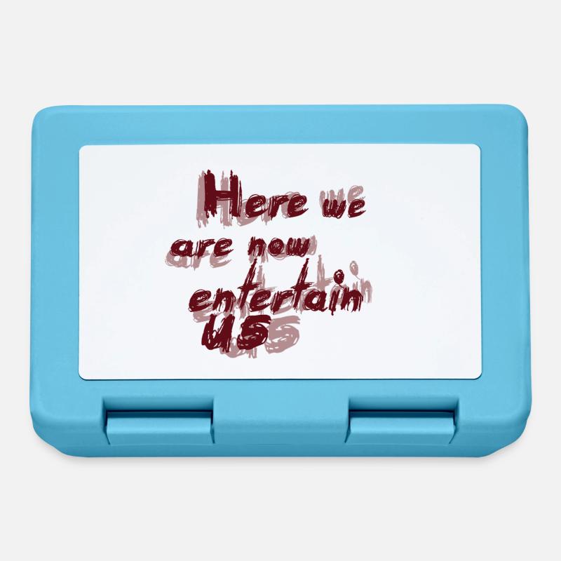Here we are now - Lunchbox - sapphire blue