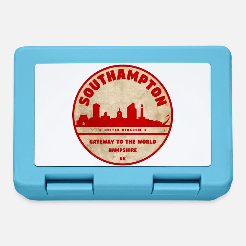 Southampton Skyline Abzeichen - Brotdose - Saphirblau