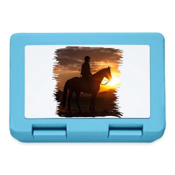 Horseback riding is an old tradition - Lunchbox - sapphire blue - Front