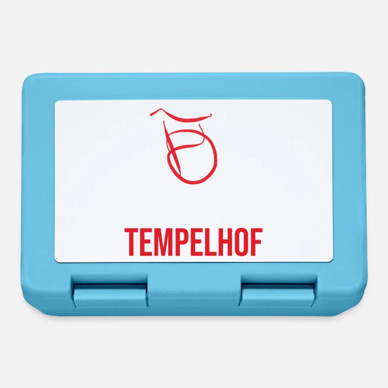 Berlin Tempelhof Souvenir - Brotdose - Saphirblau