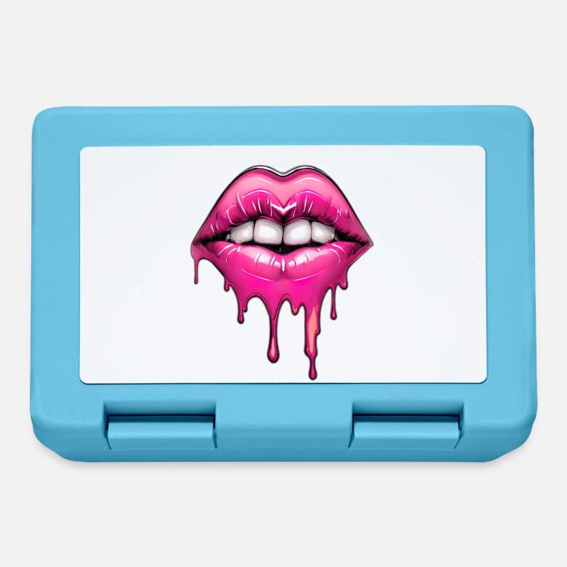 Lips - Lunchbox - sapphire blue