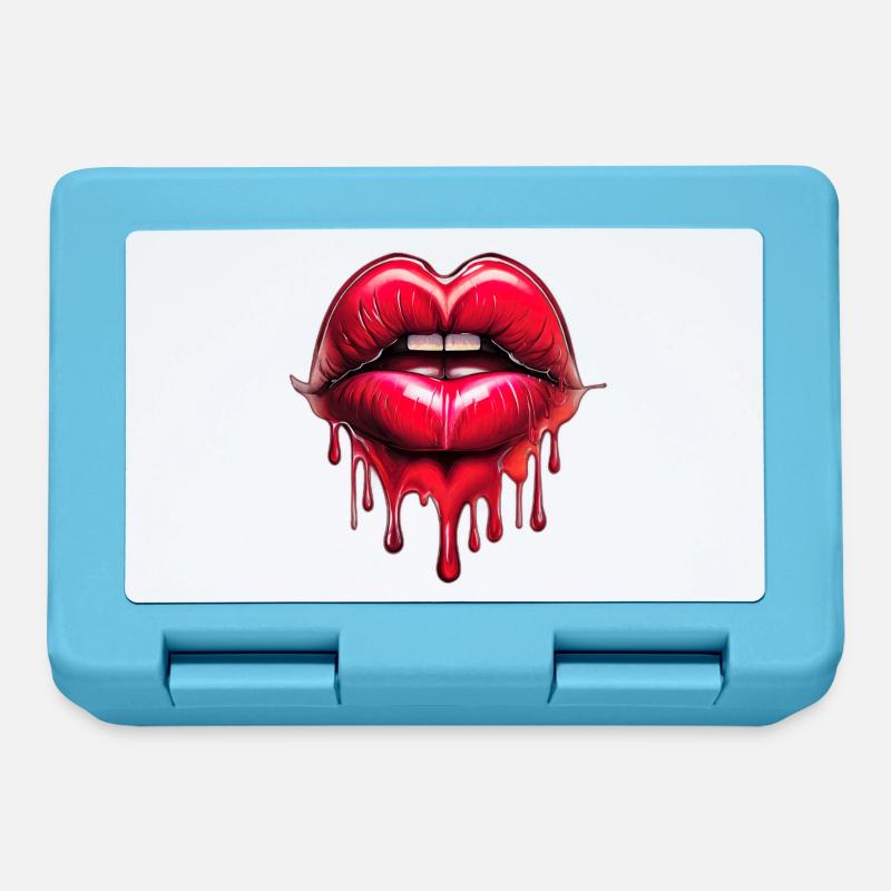 Lips - Lunchbox - sapphire blue