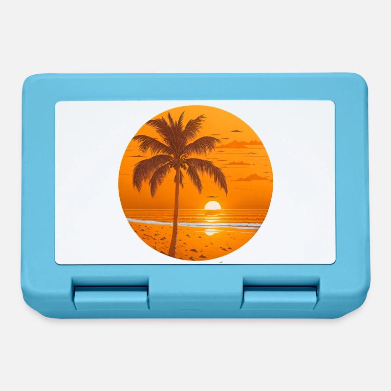 Coucher de soleil - Boîte à goûter - bleu saphir