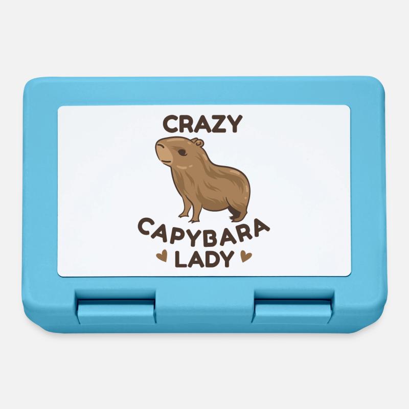 Capybara Zootier Design - Brotdose - Saphirblau