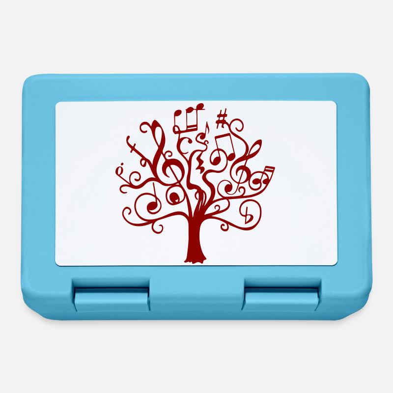 Arbre de notes rouge - Boîte à goûter - bleu saphir