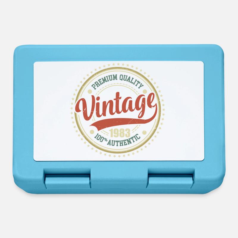 Vintage 1983 Anniversaire Retro 1983 - Boîte à goûter - bleu saphir