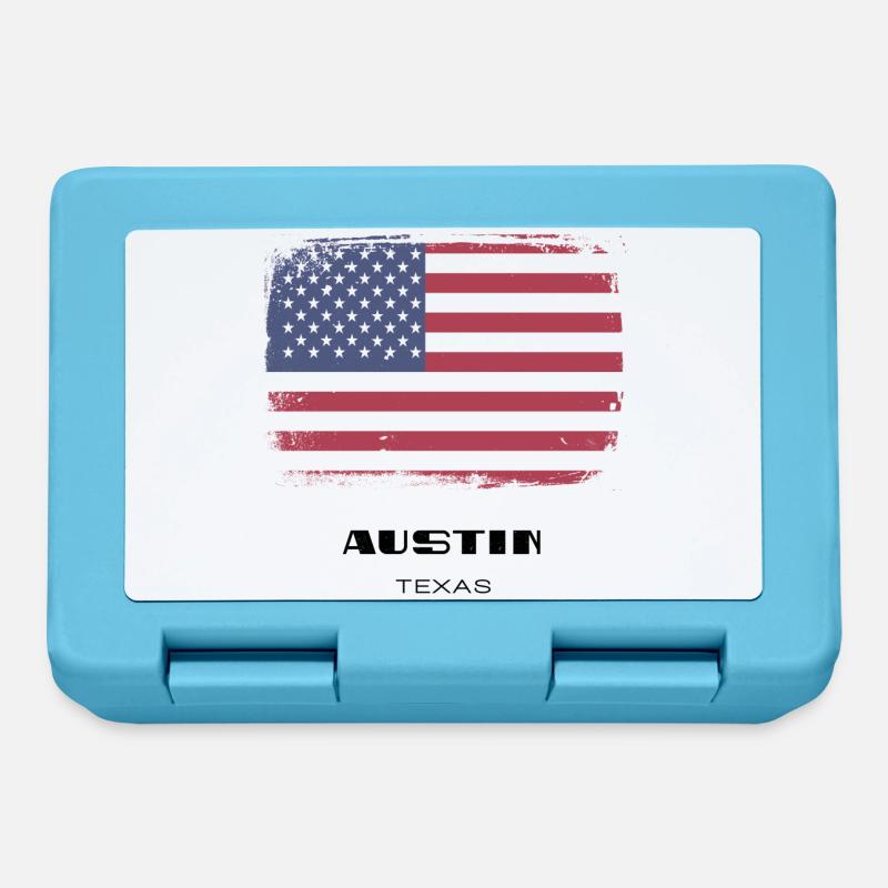 Austin, Texas, États-Unis - Boîte à goûter - bleu saphir