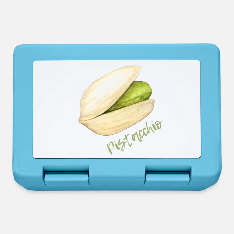 Pistachio with shell and pit - Lunchbox - sapphire blue