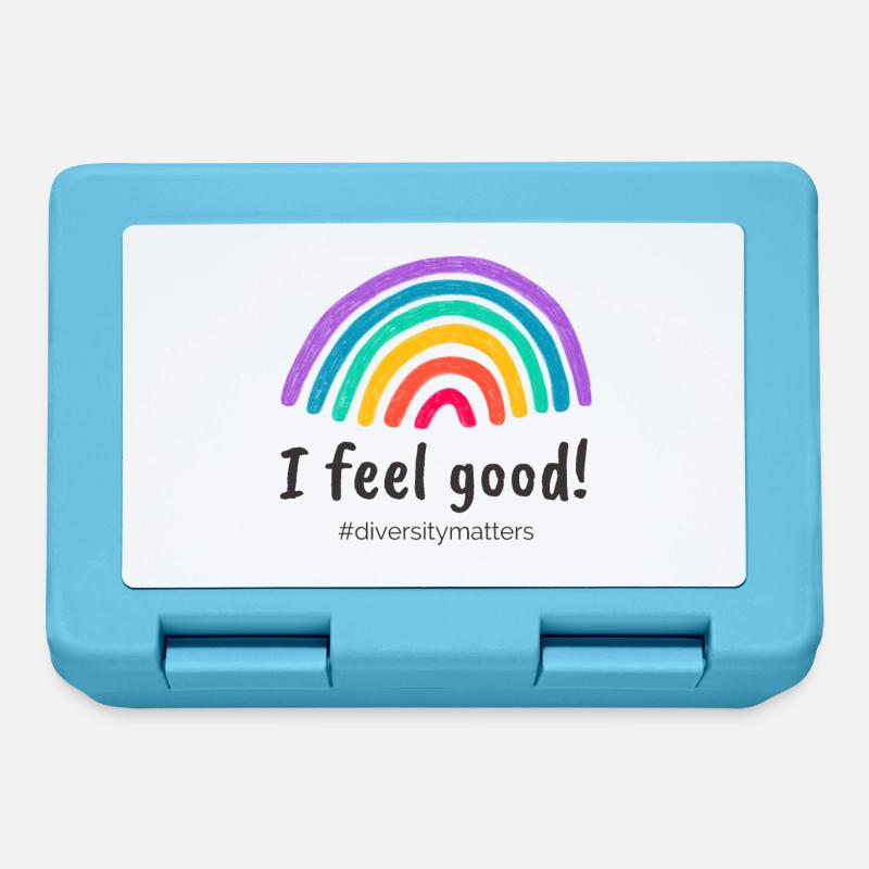 I feel good! #diversitymatters - Brotdose - Saphirblau