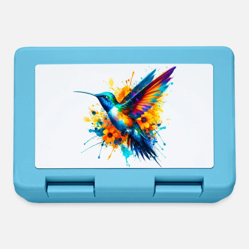 Colibri - Boîte à goûter - bleu saphir