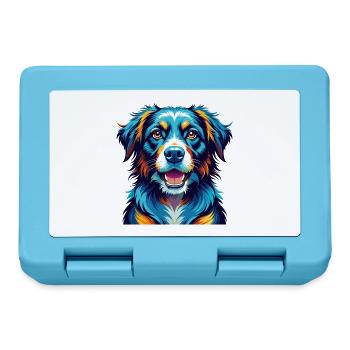 Saarlooswolfhond Dog Breed Colorful Cartoon Kawaii - Lunchbox - sapphire blue - Front