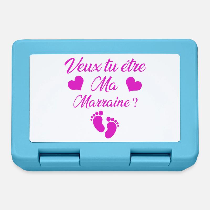 marraine - Boîte à goûter - bleu saphir