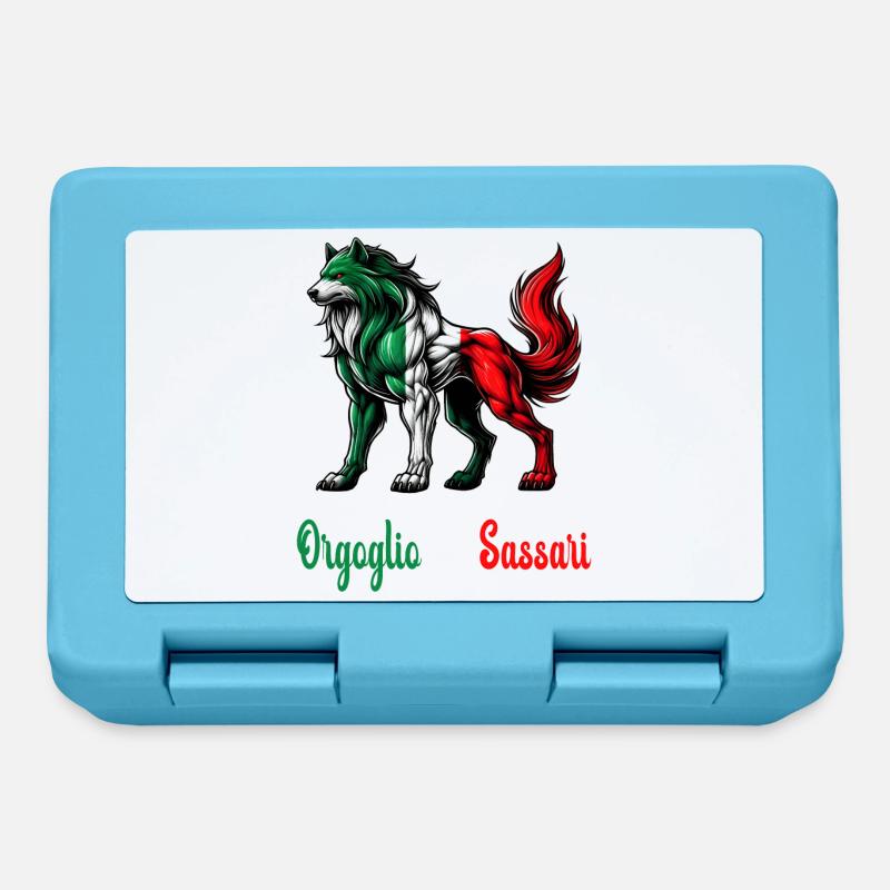 Le drapeau italien Fierté de Sassari - Boîte à goûter - bleu saphir