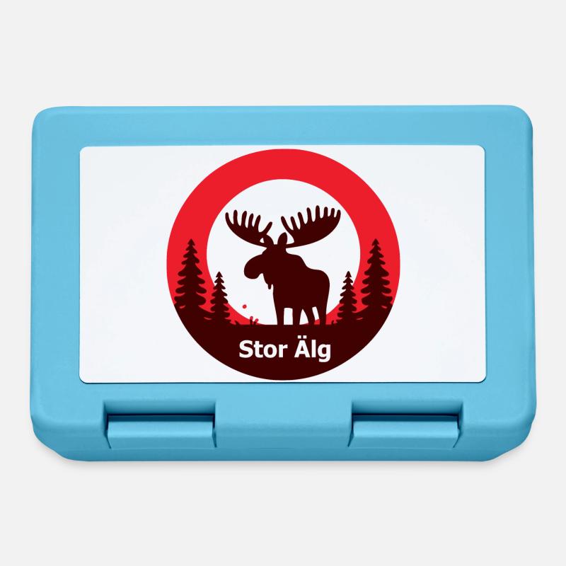Stor älg - Boîte à goûter - bleu saphir