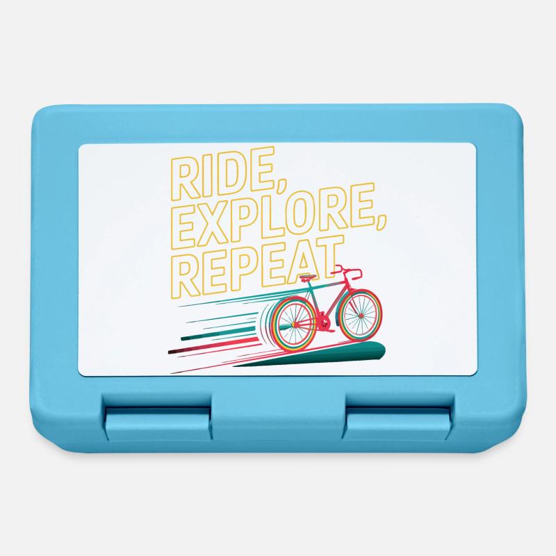 Ride Explore Repeat - Lunchbox - sapphire blue