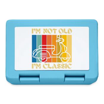 I'm Not Old, I'm Classic – Retro Scooter - Lunchbox - sapphire blue - Front