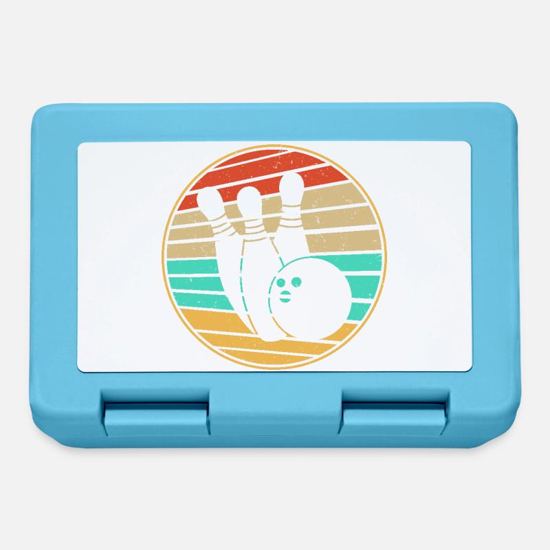 Bowling Retro - Lunchbox - sapphire blue