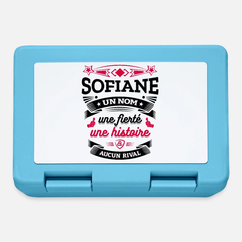 SOFIANE UN NOM UNE FIERTÉ AUCUN RIVAL - Boîte à goûter - bleu saphir