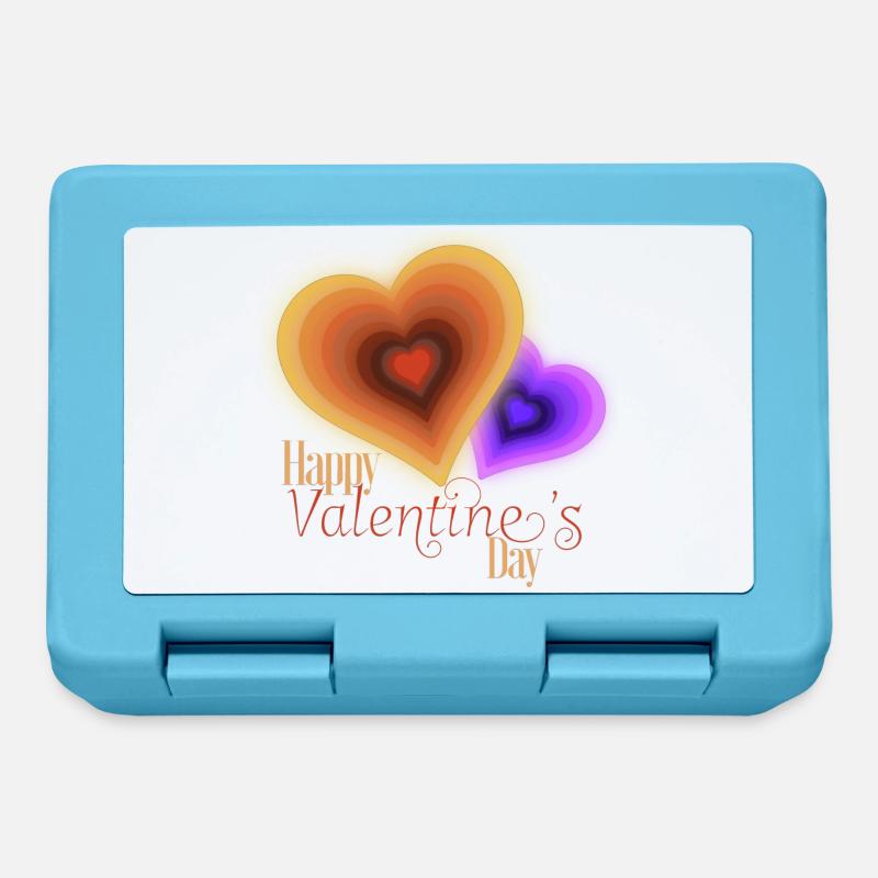 Saint Valentin - Coeurs Groovy Flash - Boîte à goûter - bleu saphir