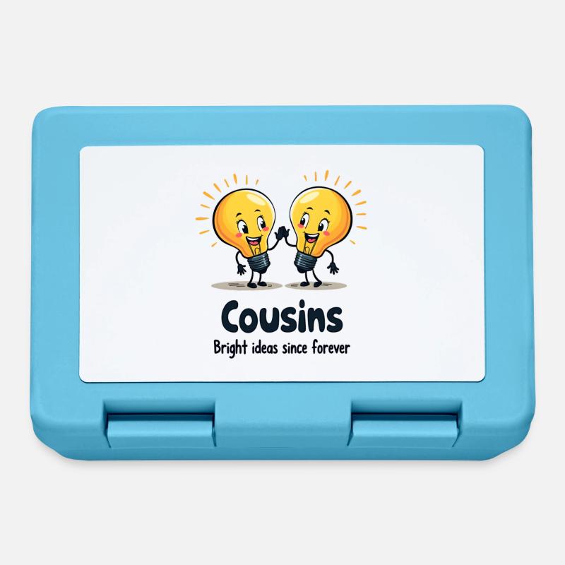 Cousins Idées Brillantes - Boîte à goûter - bleu saphir