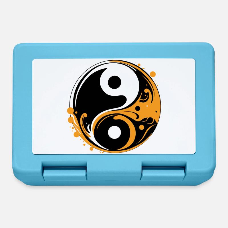 YIN ET YANG - Boîte à goûter - bleu saphir