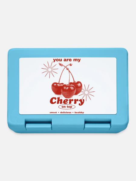 Cherry on Top – Süße Perfektion - Brotdose - Saphirblau