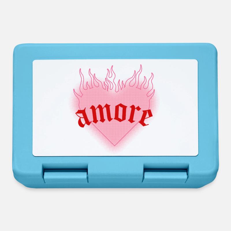 Burning love - Lunchbox - sapphire blue